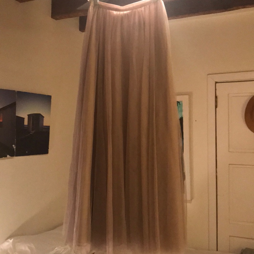 Revelry Tulle Skirt Mink Grey